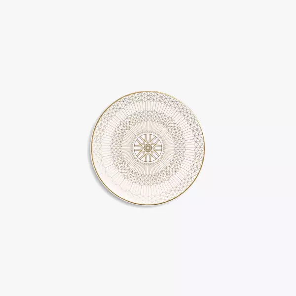 Arcadia Gold & Platinum Bread Plate