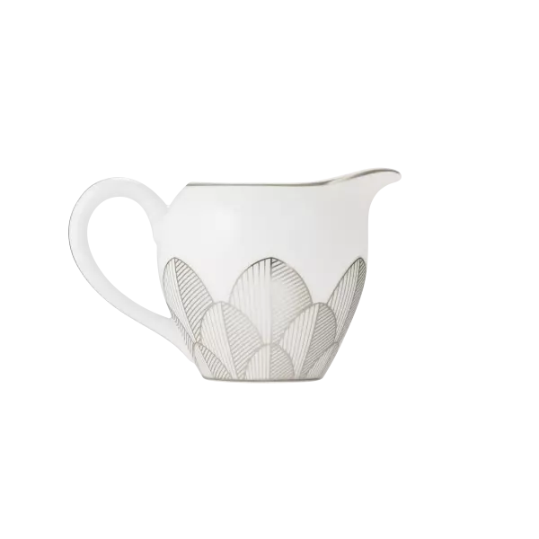 Porcelain Cream Pitcher 25cl Platinum Finish