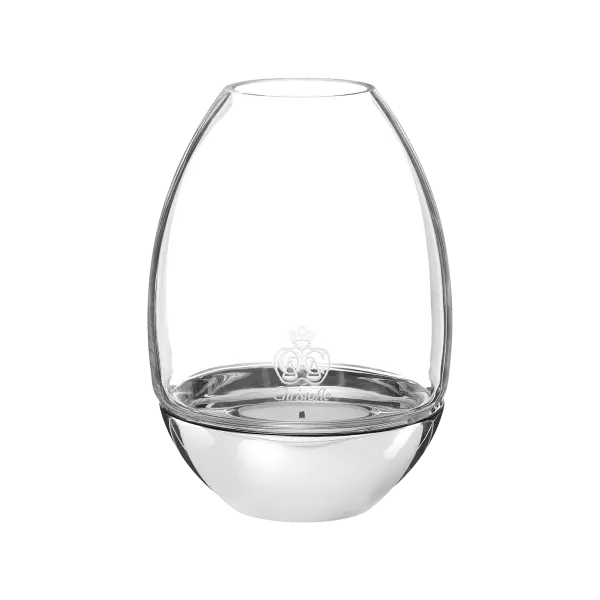 Clear Hurricane in Glass and Stainless Steel