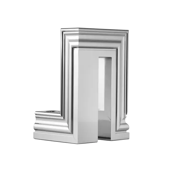 2-light Chrome Aluminium Candelabra