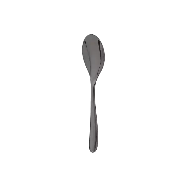 Black Stainless Steel Dessert Spoon