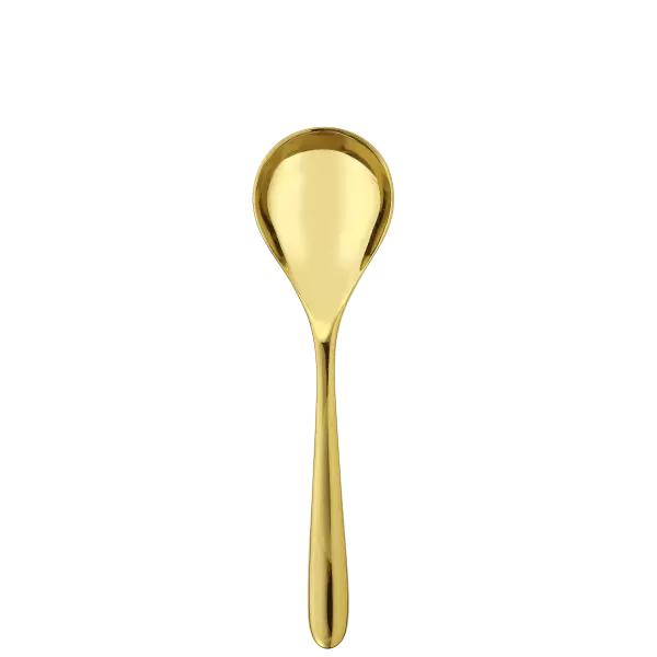 Gold Stainless Steel Cream Soup Spoon
