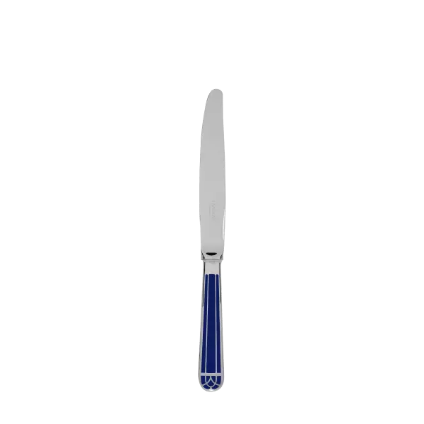Silver- Plated Dessert knife - Marbled Blue