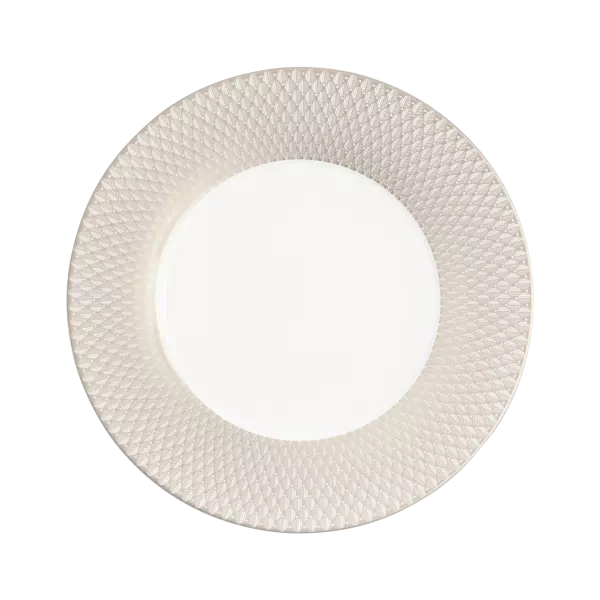 Porcelain Underplate Platinum Finish